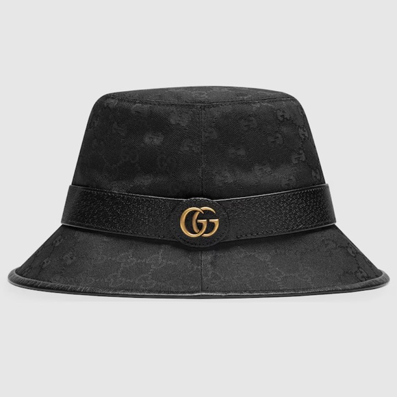 UNISEX GG CANVAS BUCKET HAT WITH DOUBLE G - Picture 2 of 13
